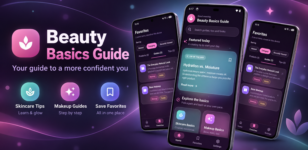 Beauty Basics Guide application promotional image